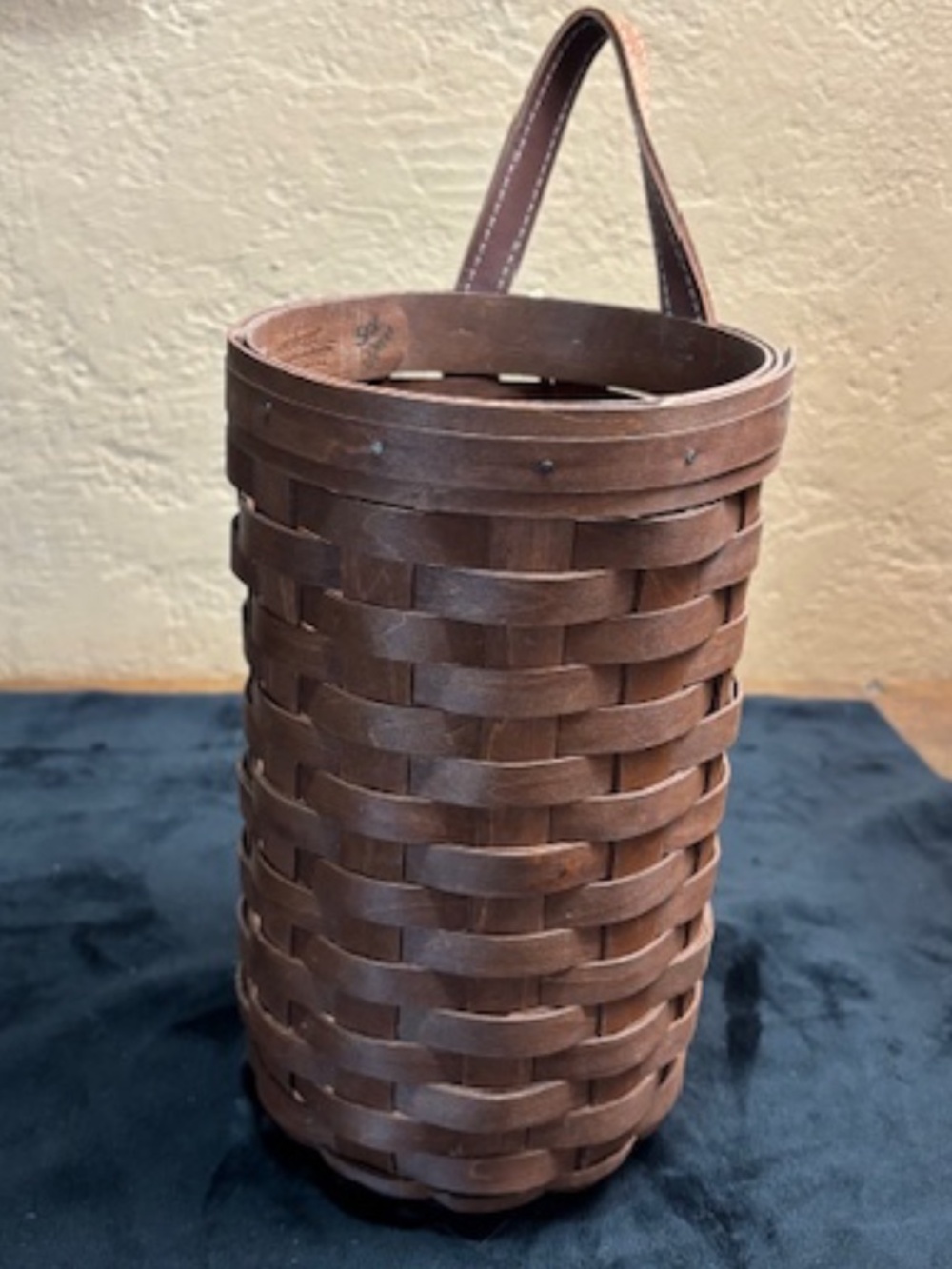 Longerberger Tall Cylindrical plastic bag hanging holder